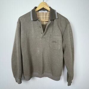 Hiromichi Nakano Golf Size M Taupe‎ Pullover Sweater Old Money Grandpacore